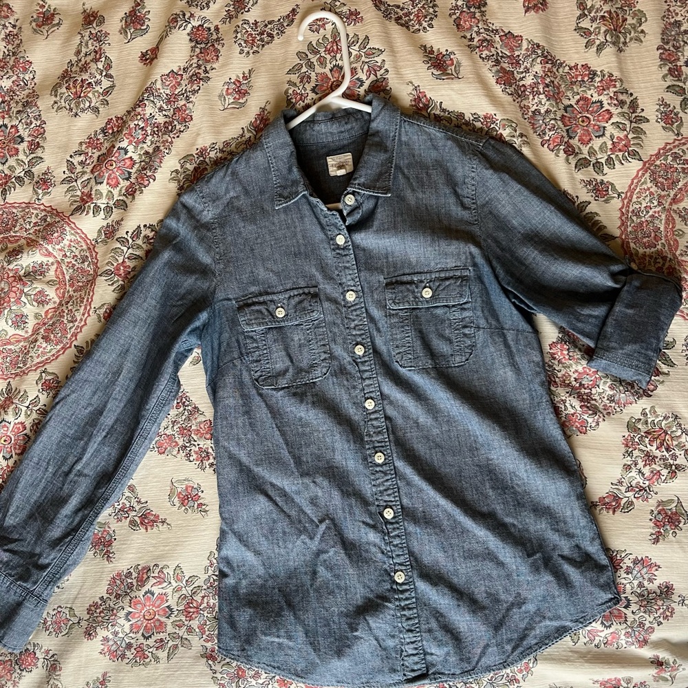 J Crew Chambray button up, women’s